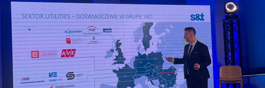 Podczas tegorocznej konferencji nasi klienci z segmentu SAP oraz przedstawiciele S&T wygłosili 3 z 8 prezentacji. W Poznaniu mieliśmy okazję pokazać od praktycznej strony jak ważne są narzędzia informatyczne w transformacji firm z sektora utilities.